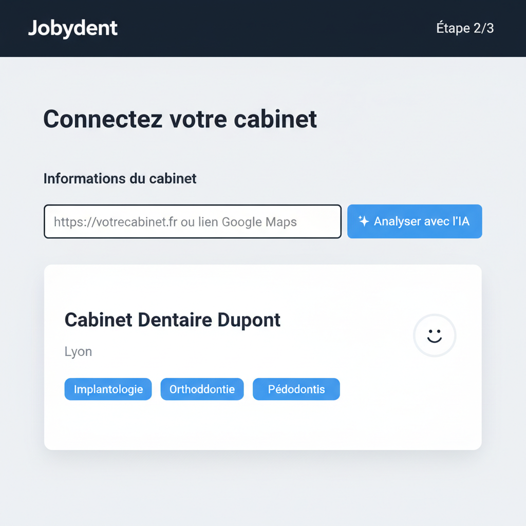 Analyse automatique du cabinet dentaire