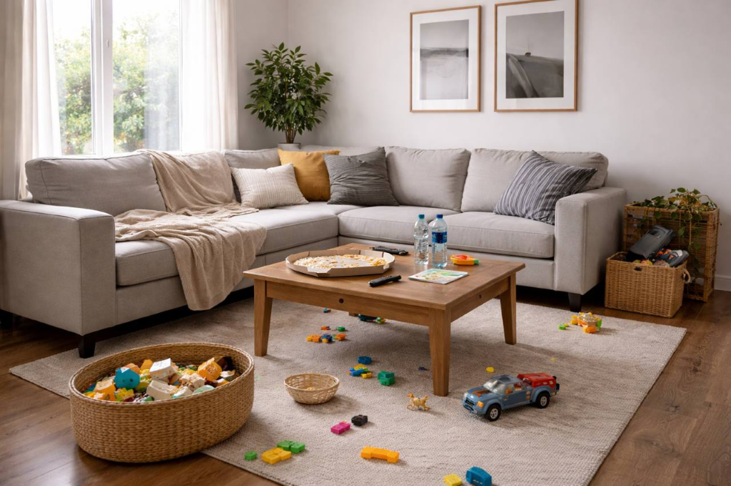 Before – Living room transformation in West Chester, OH
