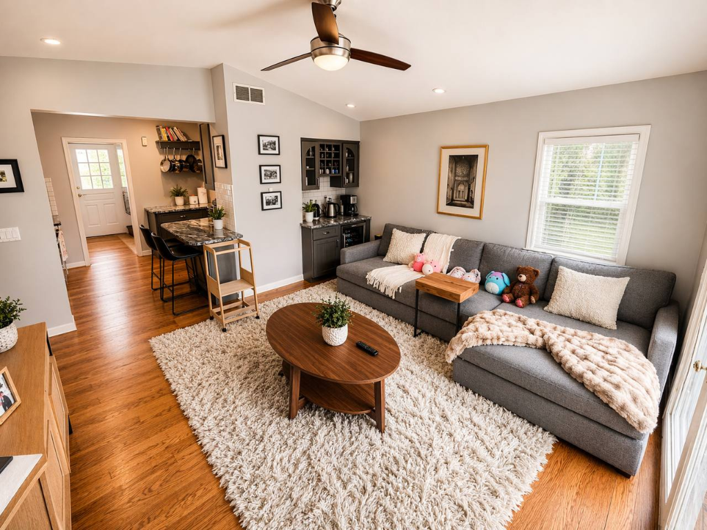 Before – Living Room Deep Clean – Cincinnati, OH