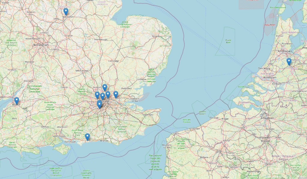 Urban Wilding Projects Map