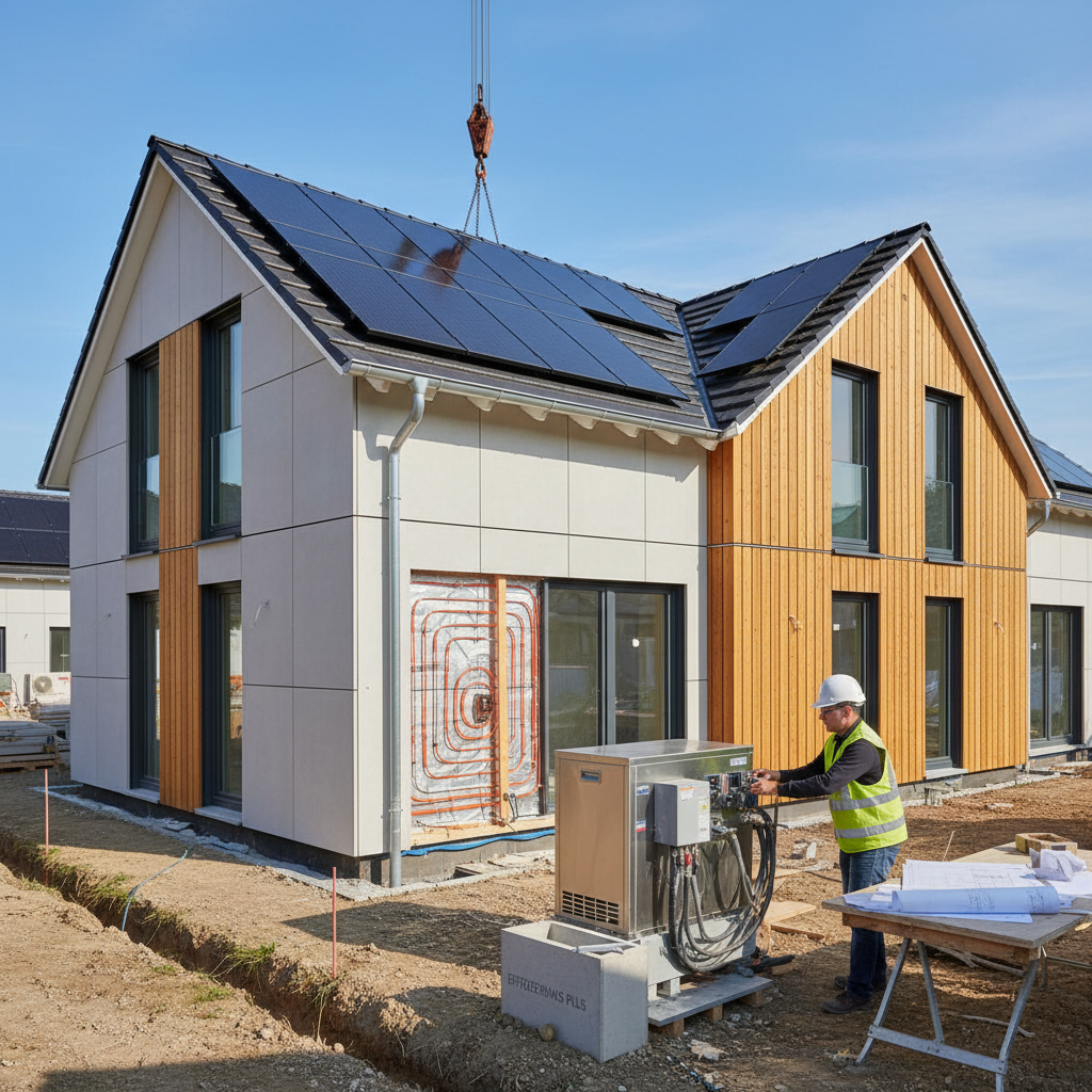 Neubauer mit Photovoltaik & Wärmepumpe – Vollständig geplant