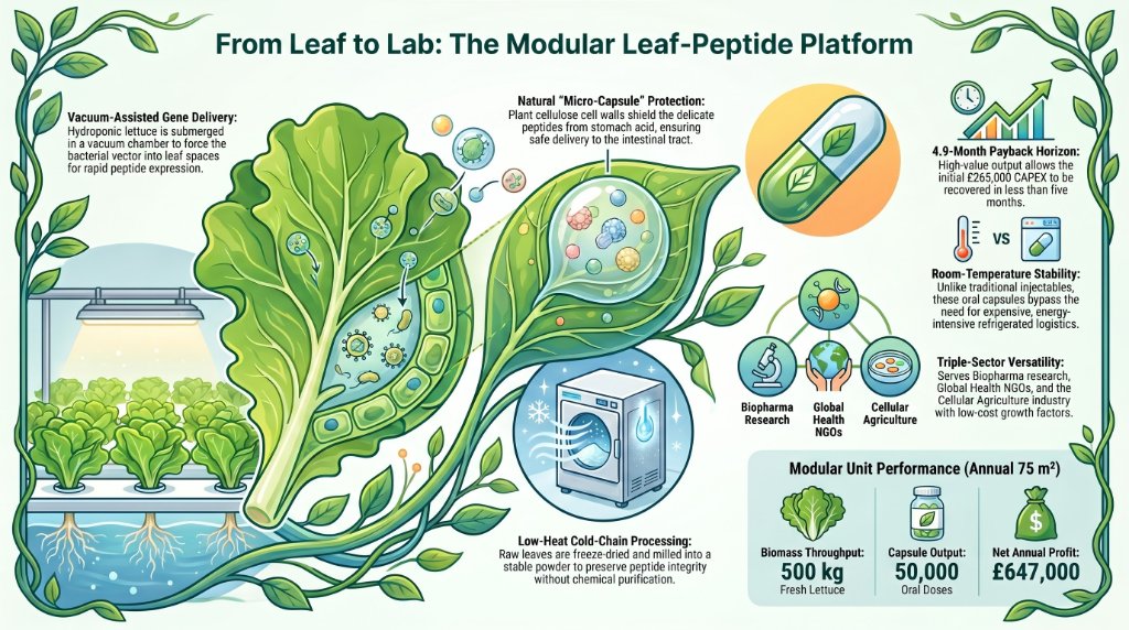 From Leaf to Lab: The Modular Leaf-Peptide Platform