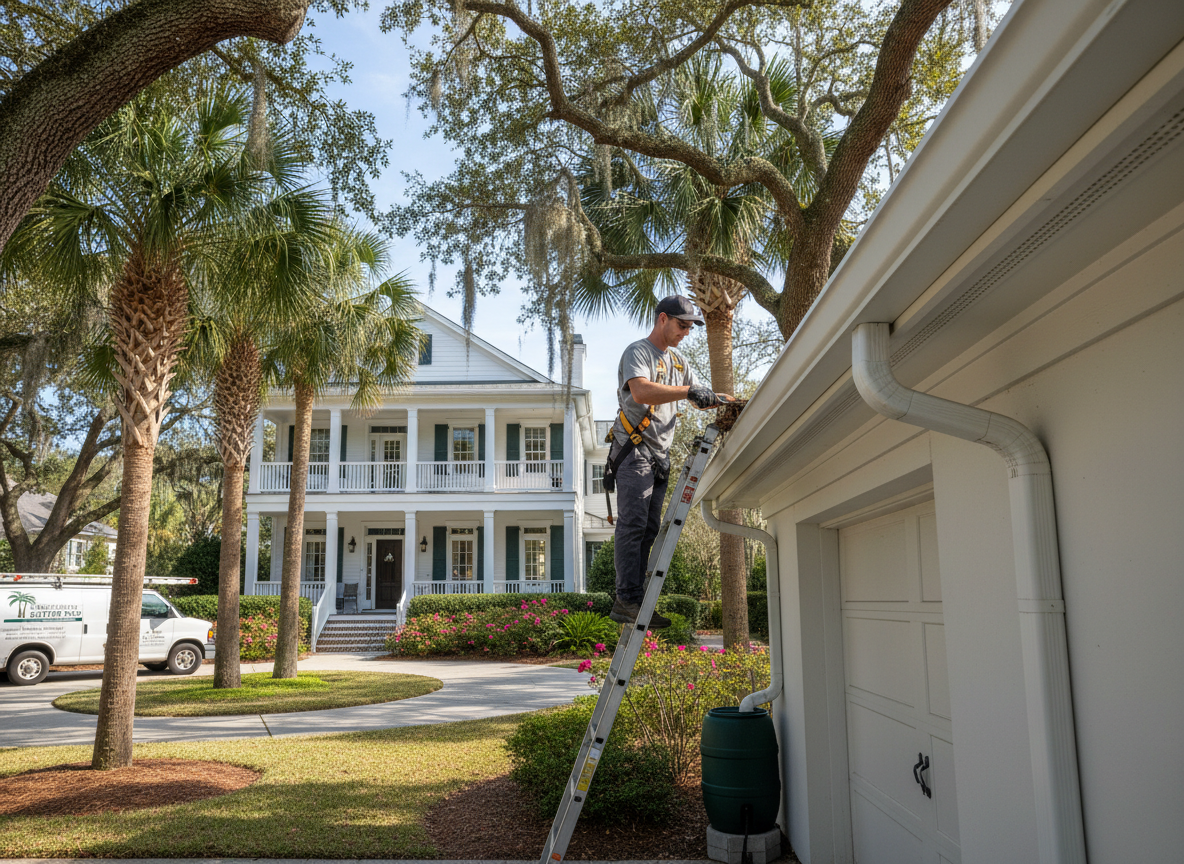 Professional gutter cleaning service in Charleston SC