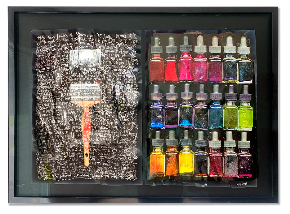 Creative Process - Big Brush & Ink Bottles