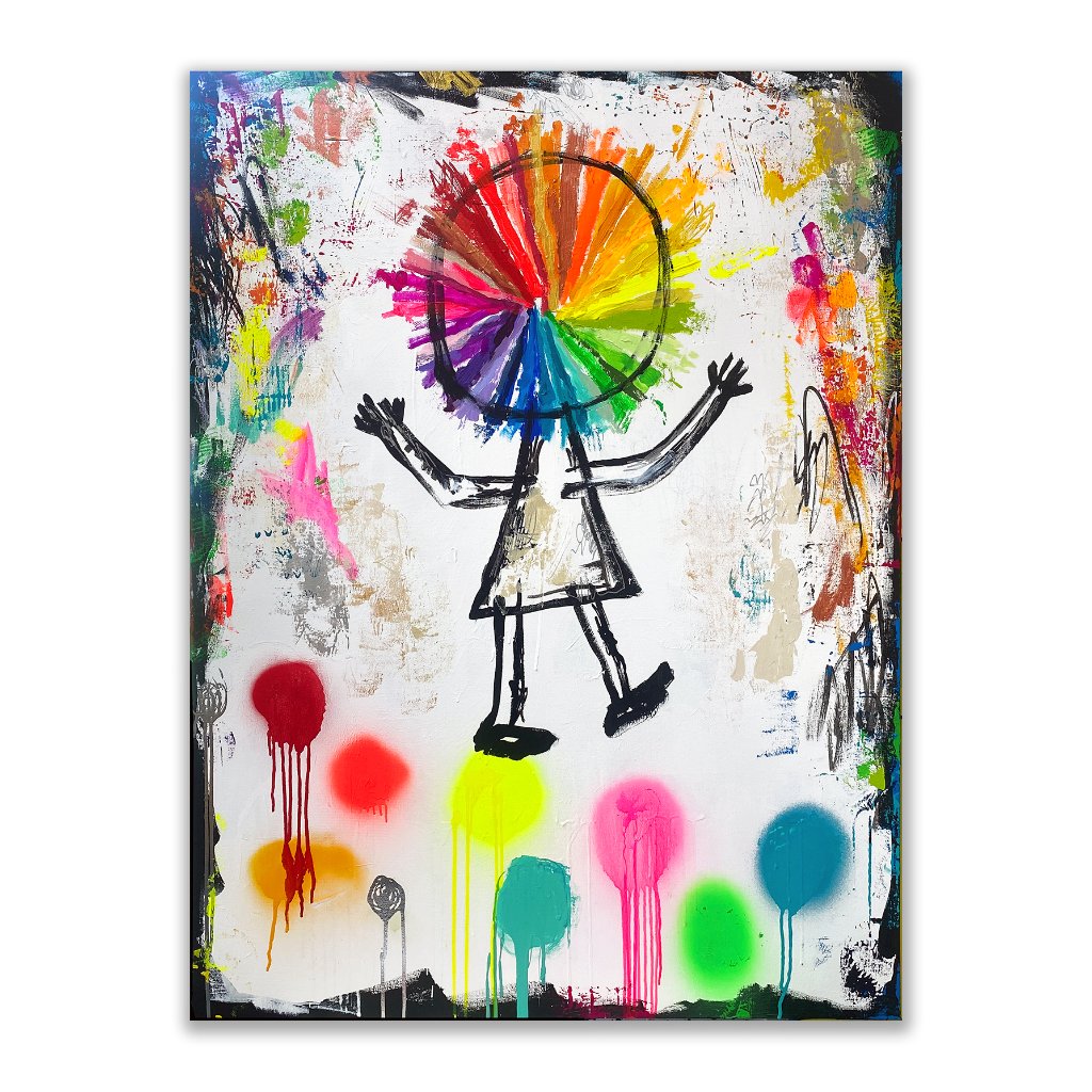 Color-Wheel Brain Goes Blob Hopping