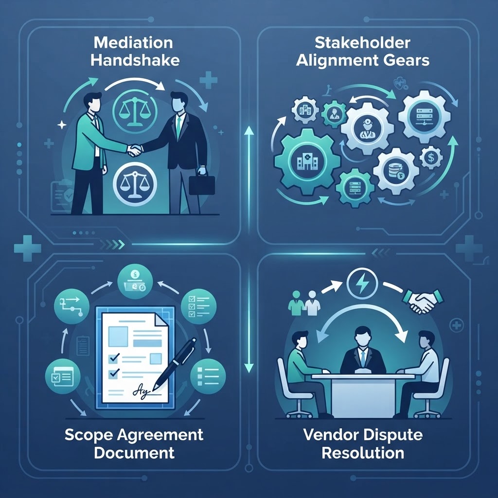 Conflict Resolution Frameworks for Healthcare IT Project Leaders