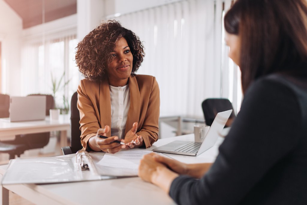 Senior executive in a working session with a board sponsor