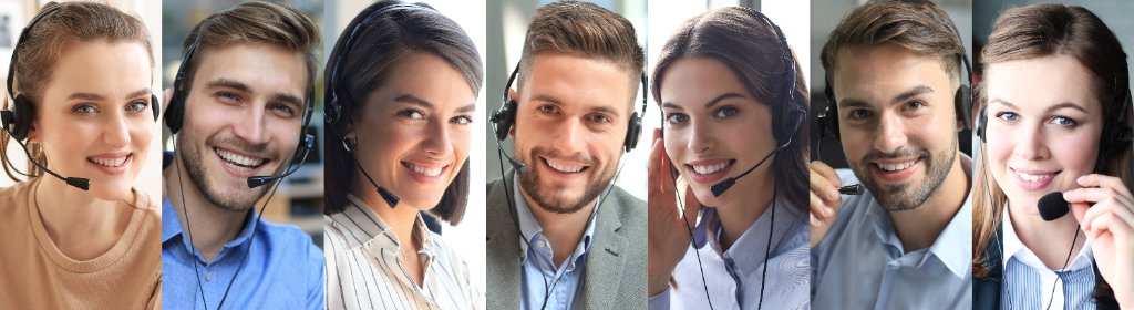 Team of medical insurance verification specialists and call center agents
