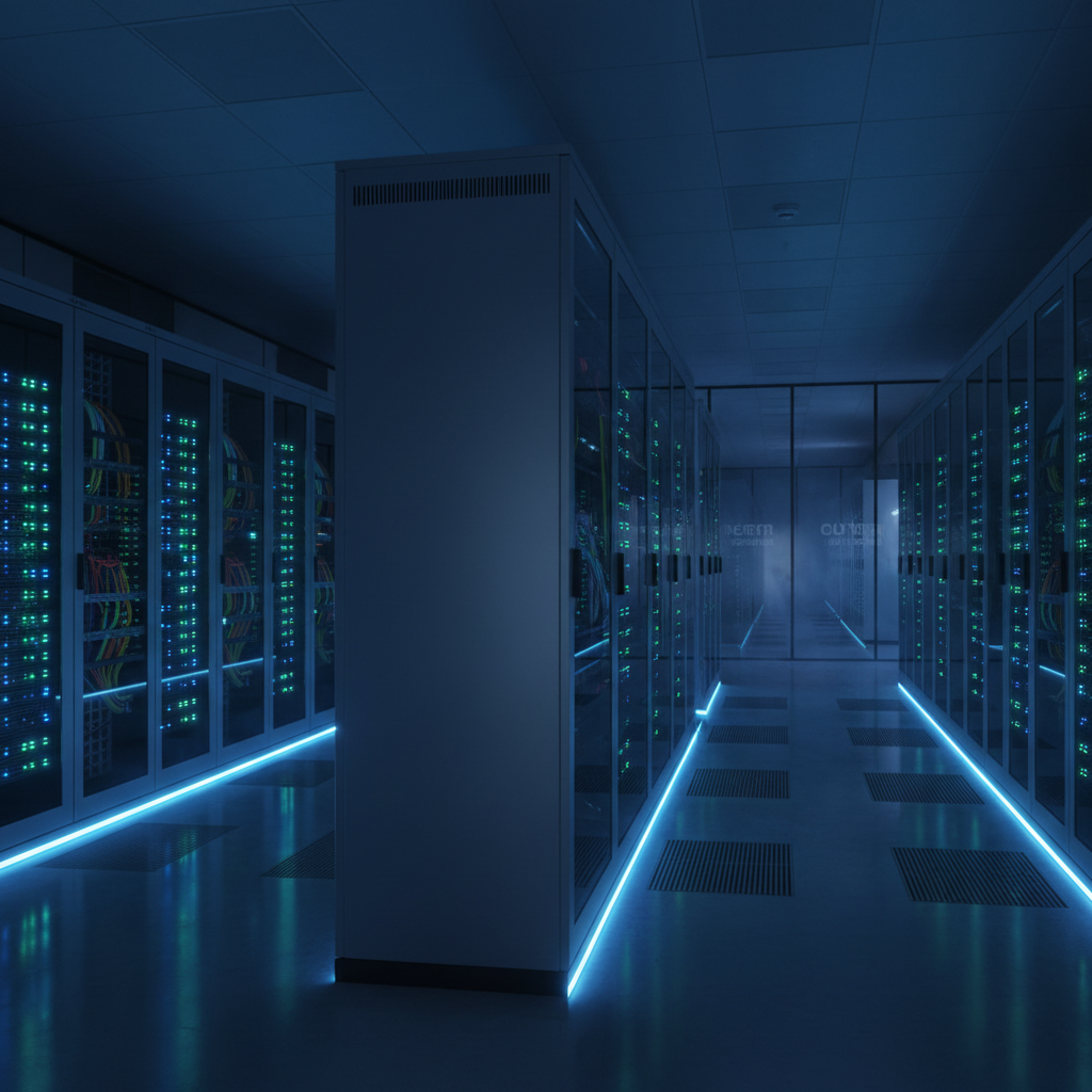 BFI IT Service IT-Infrastruktur Nürnberg – professioneller Serverraum mit Rack-Servern und Netzwerktechnik