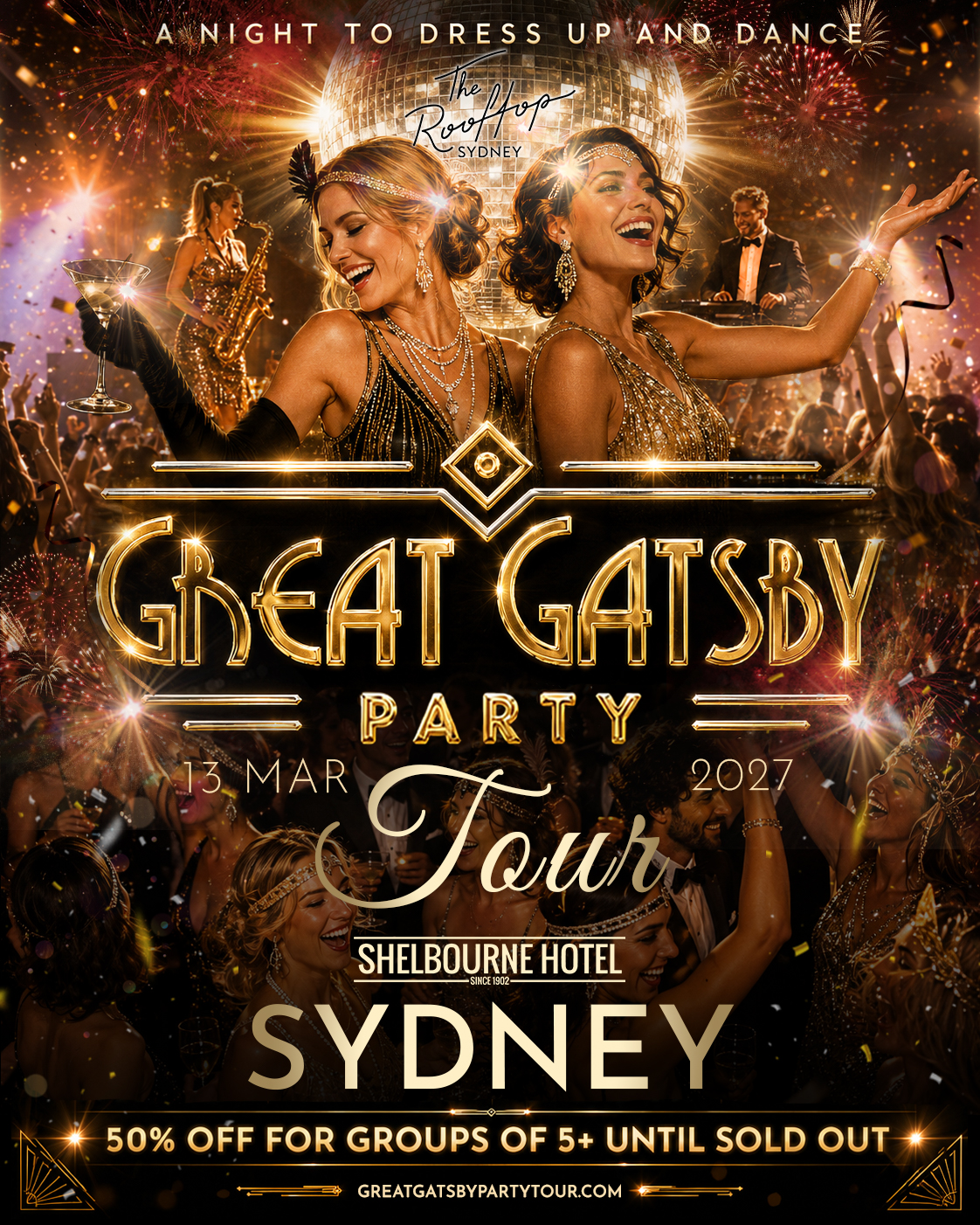 Great Gatsby Party Tour — Sydney 13 March