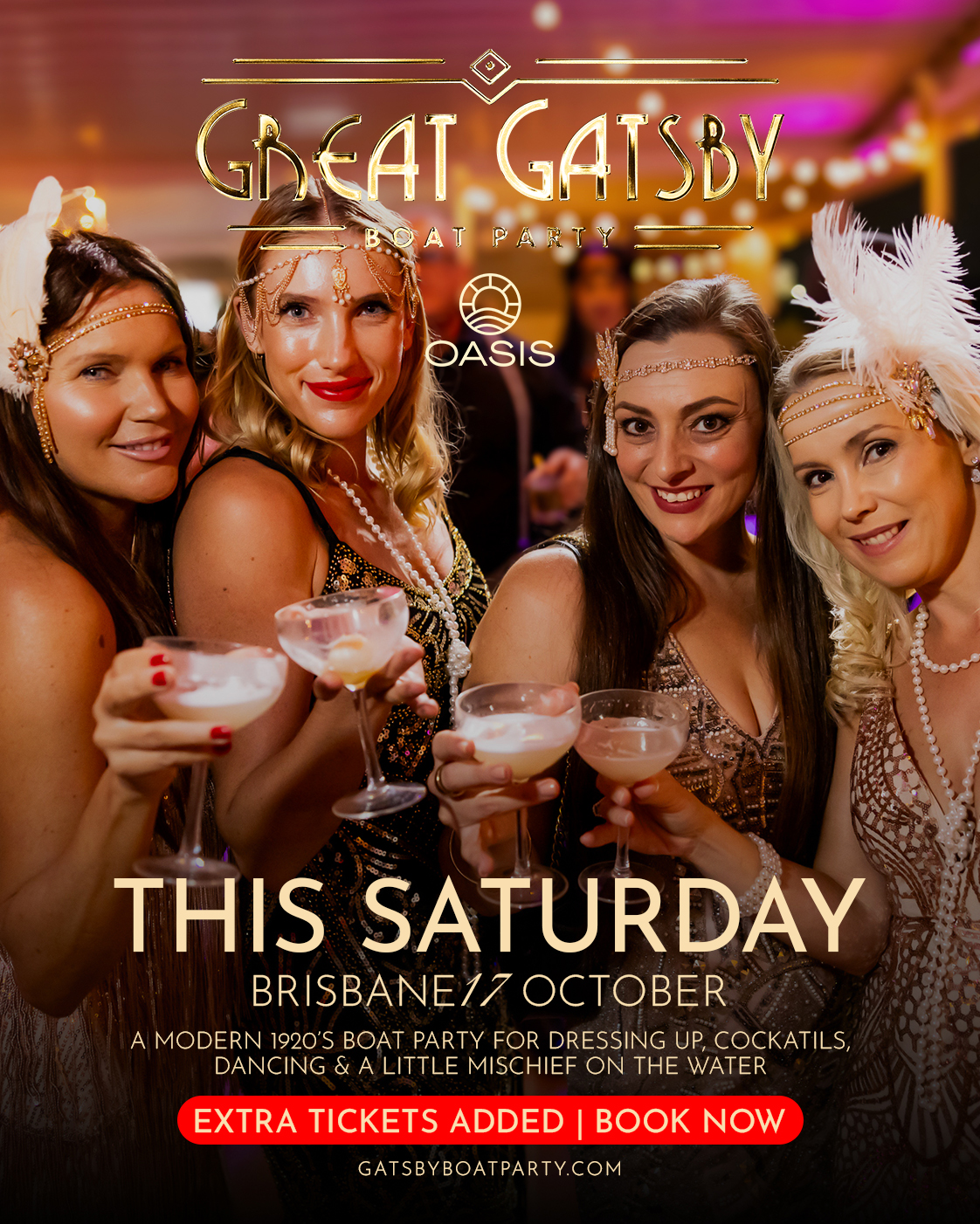 Great Gatsby Boat Party - Brisbane