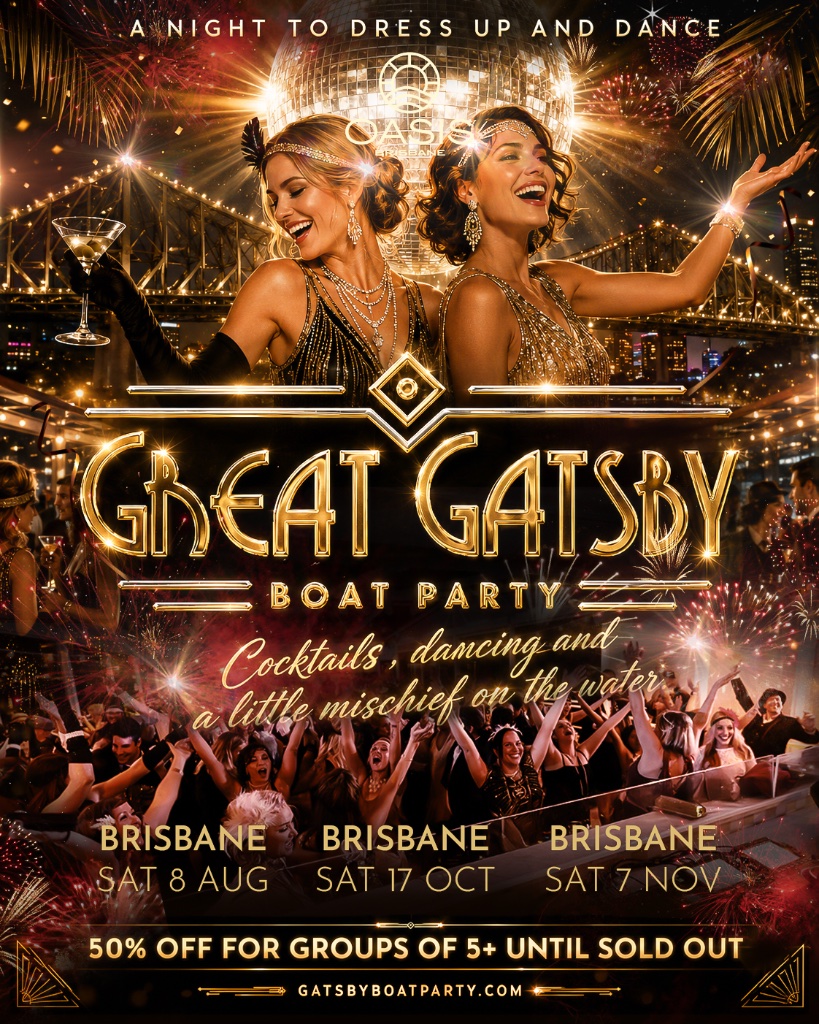 Great Gatsby Boat Party Brisbane