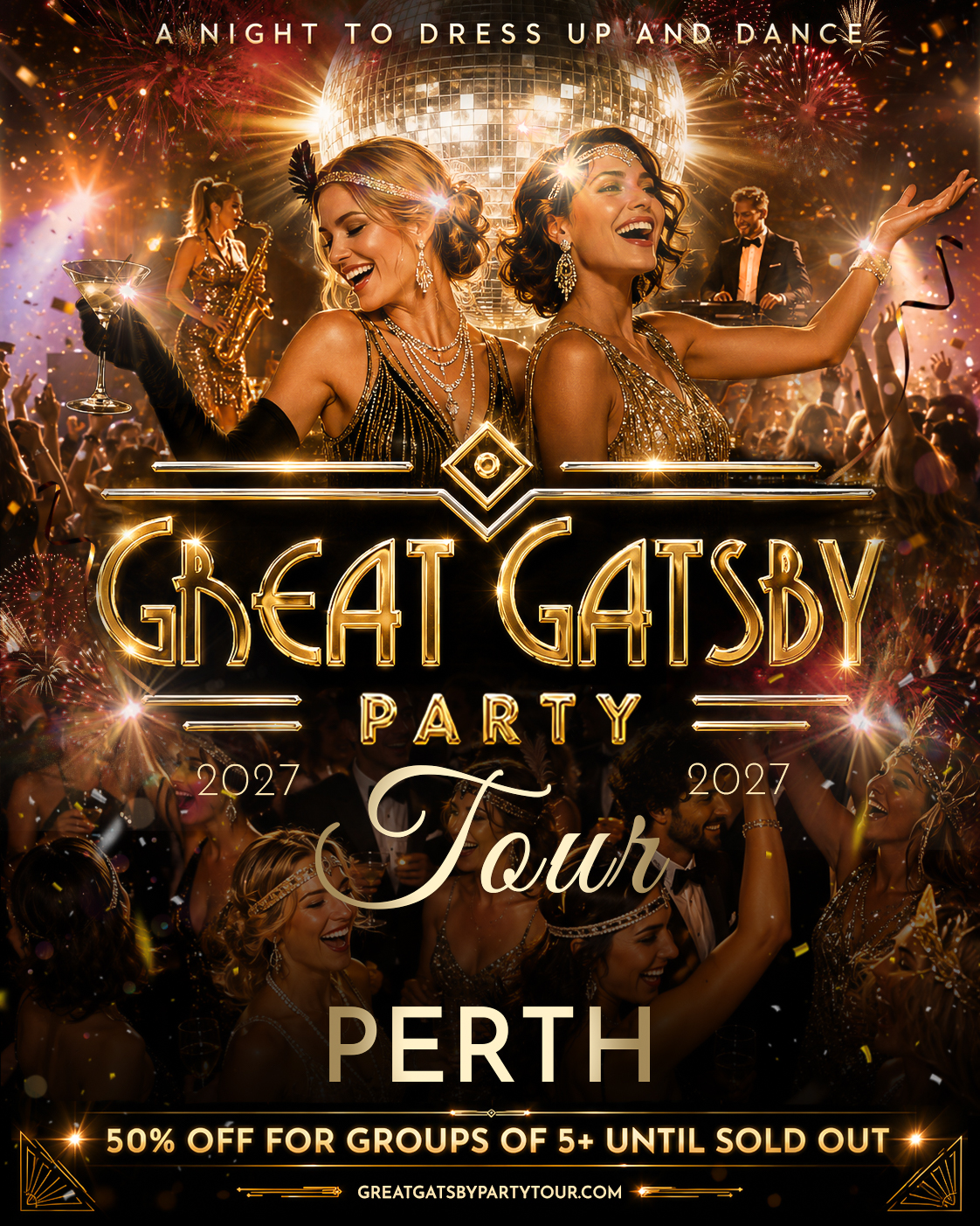 Great Gatsby Party Tour 2027 — Perth