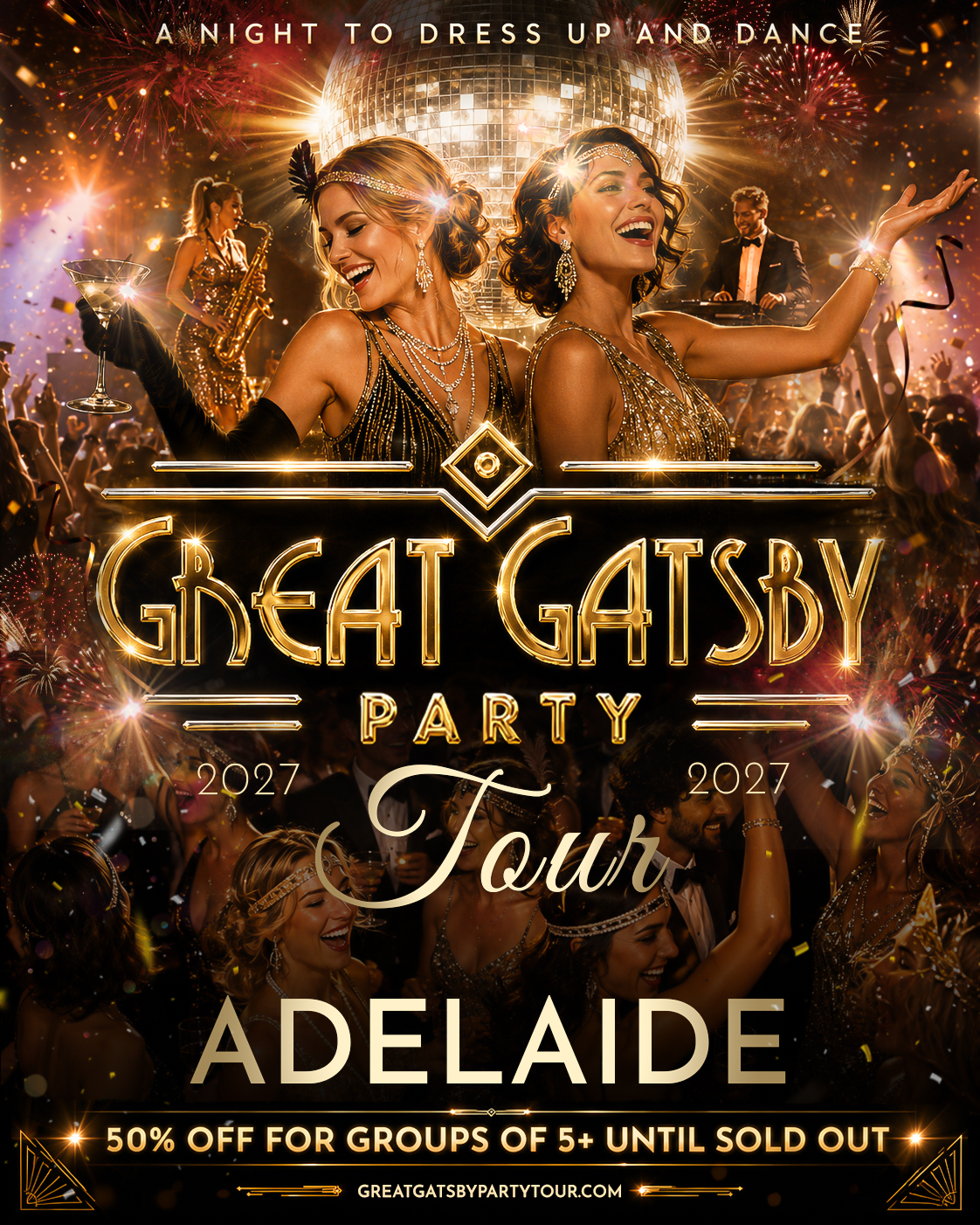 Great Gatsby Party Tour — Adelaide 15 May