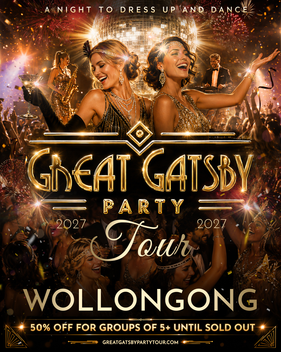 Great Gatsby Party Tour 2027 — Wollongong