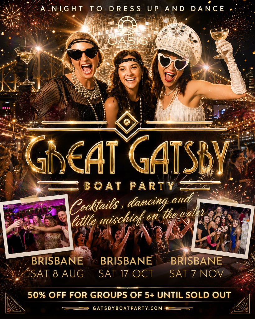 Great Gatsby Boat Party - Brisbane
