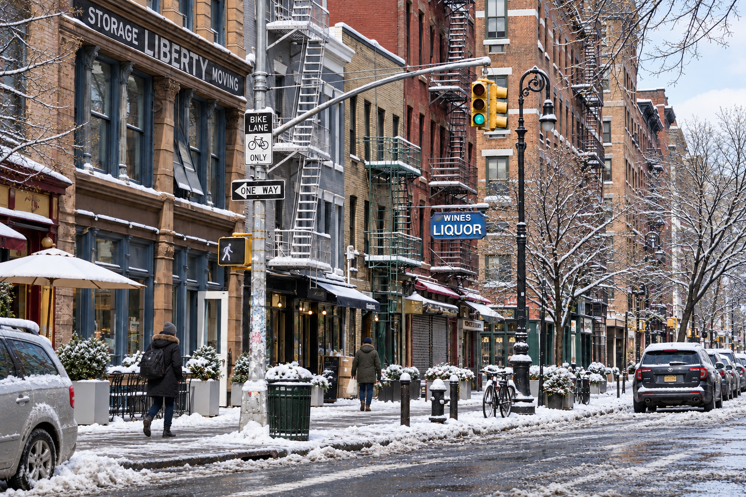 Hudson Street, NYC — Through the Seasons — Winter