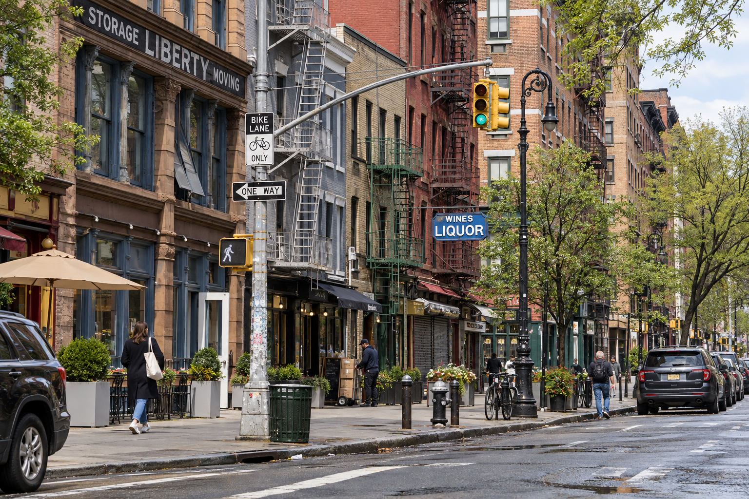 Hudson Street, NYC — Through the Seasons — Spring
