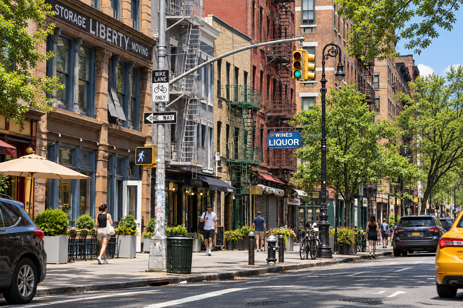 Hudson Street, NYC — Through the Seasons — Summer