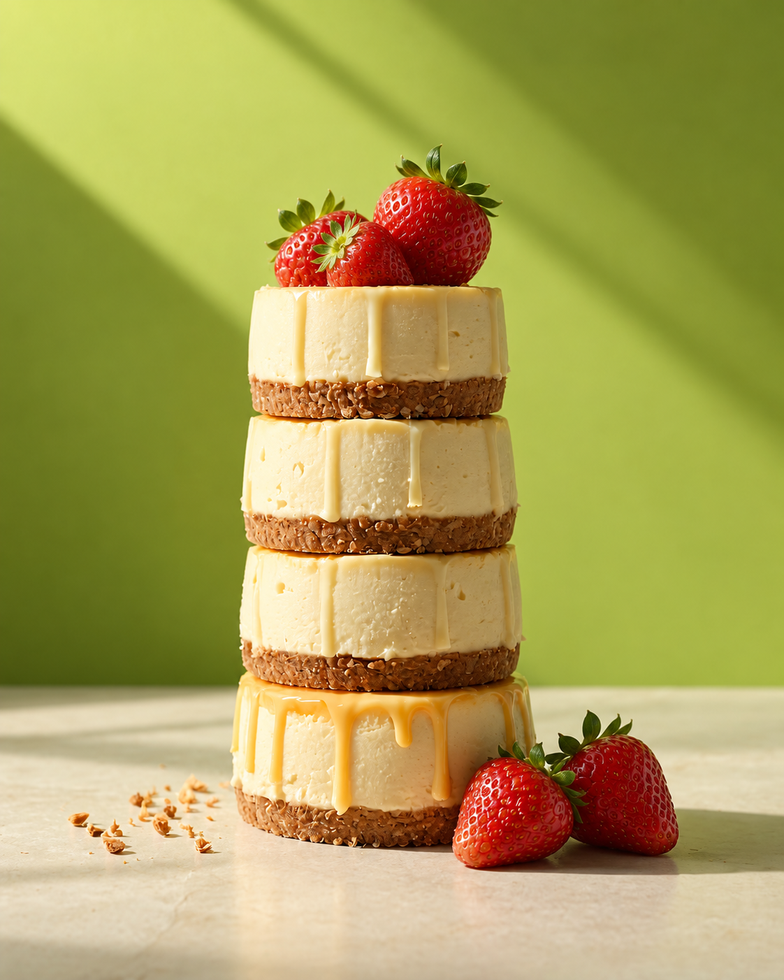 Mini Cheesecake Stack