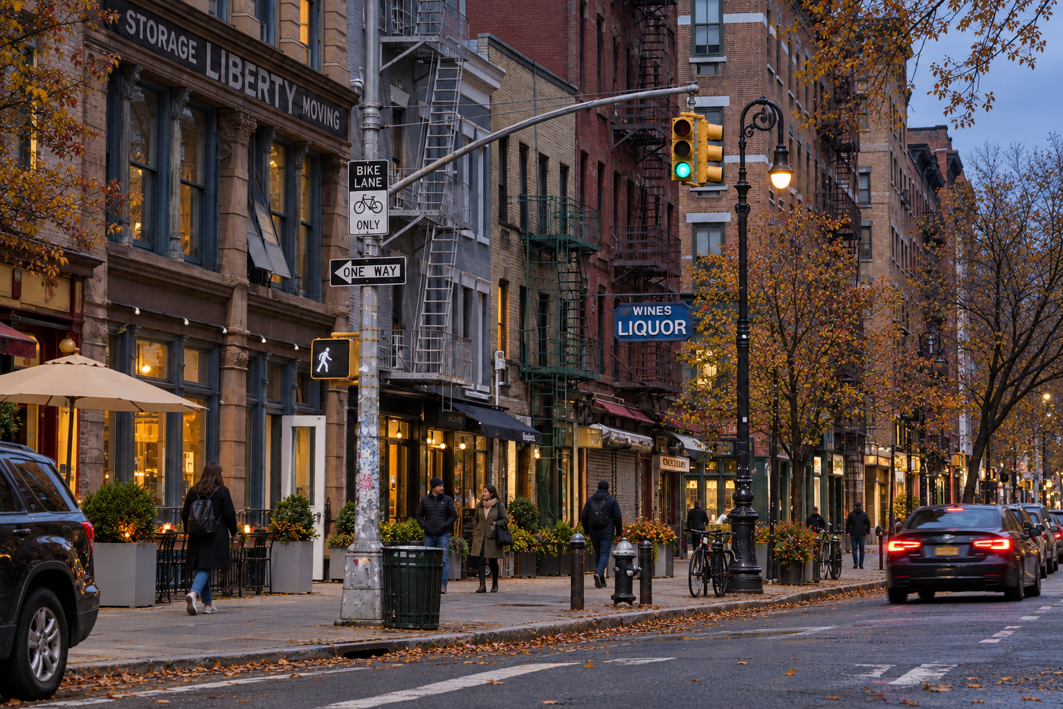 Hudson Street, NYC — Through the Seasons — Autumn
