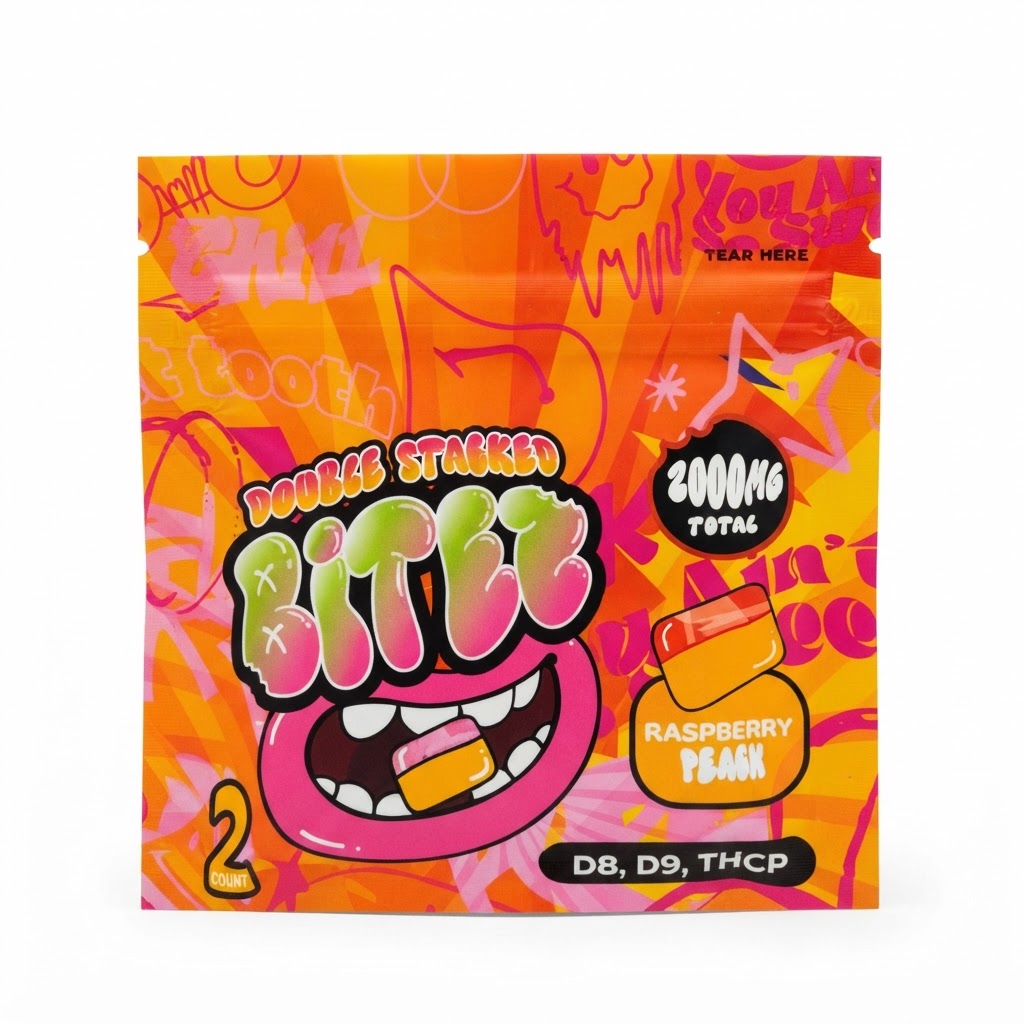 Double Stacked Bites Raspberry Peach
