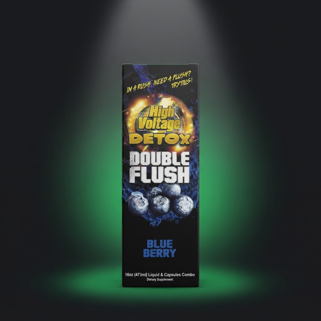 High Voltage Detox Double Flush Blue Berry