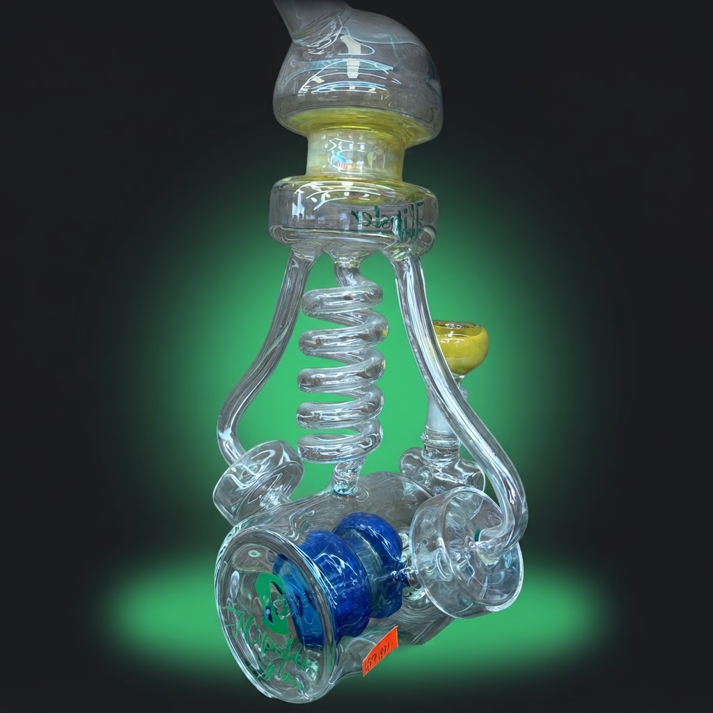 Hipster Glass Coil Perc Bong
