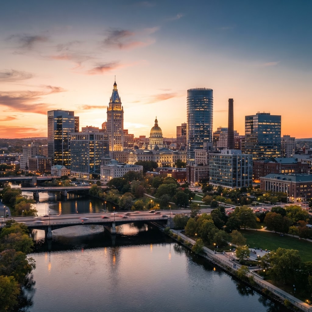 Boston ↔ Hartford, Connecticut