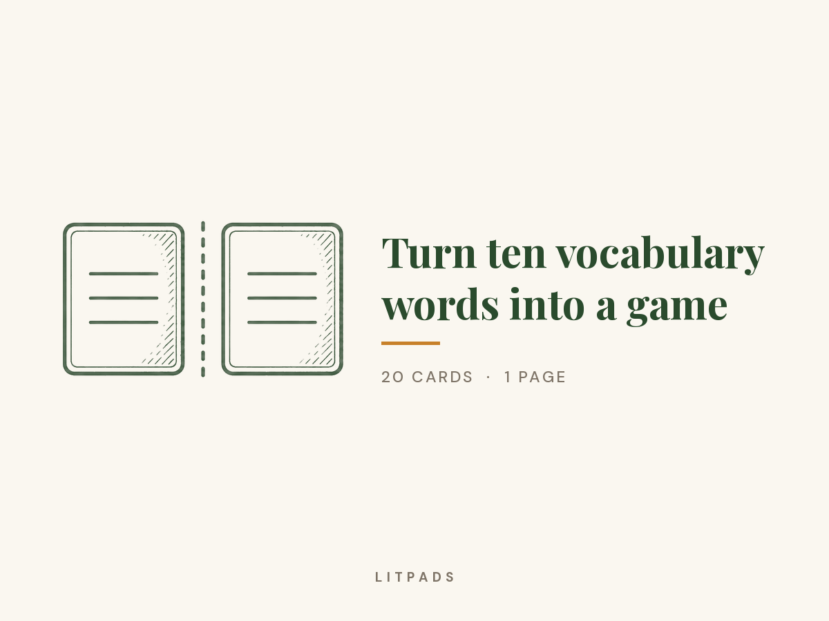 Vocabulary Cards