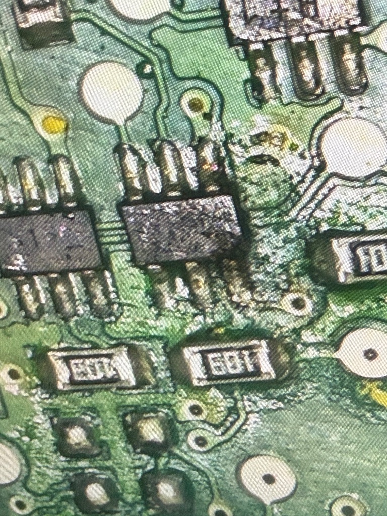 Two MSD80 units in for repair — board-level diagnostics