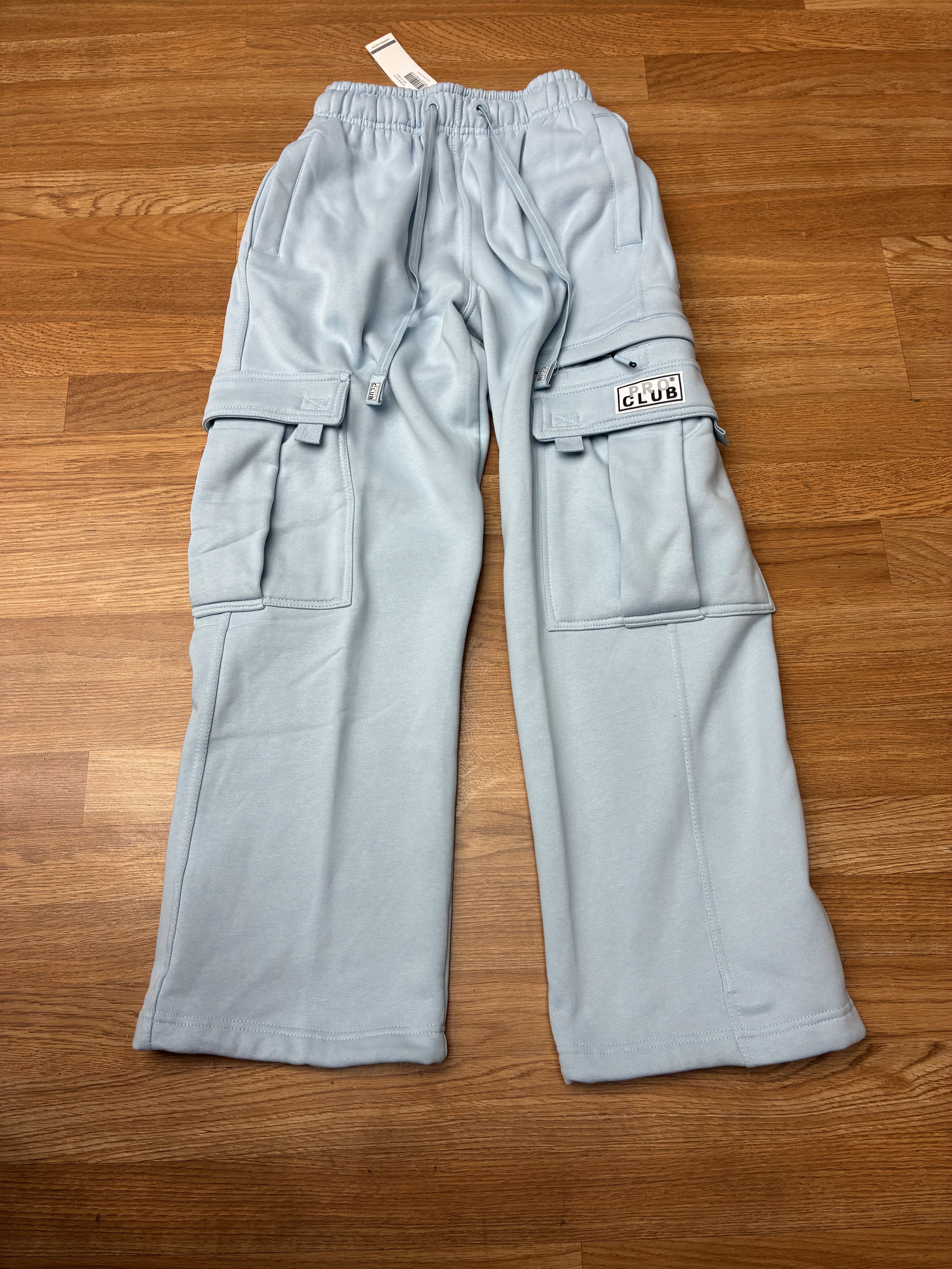 Pro Club Cargo Sweatpants Light Blue
