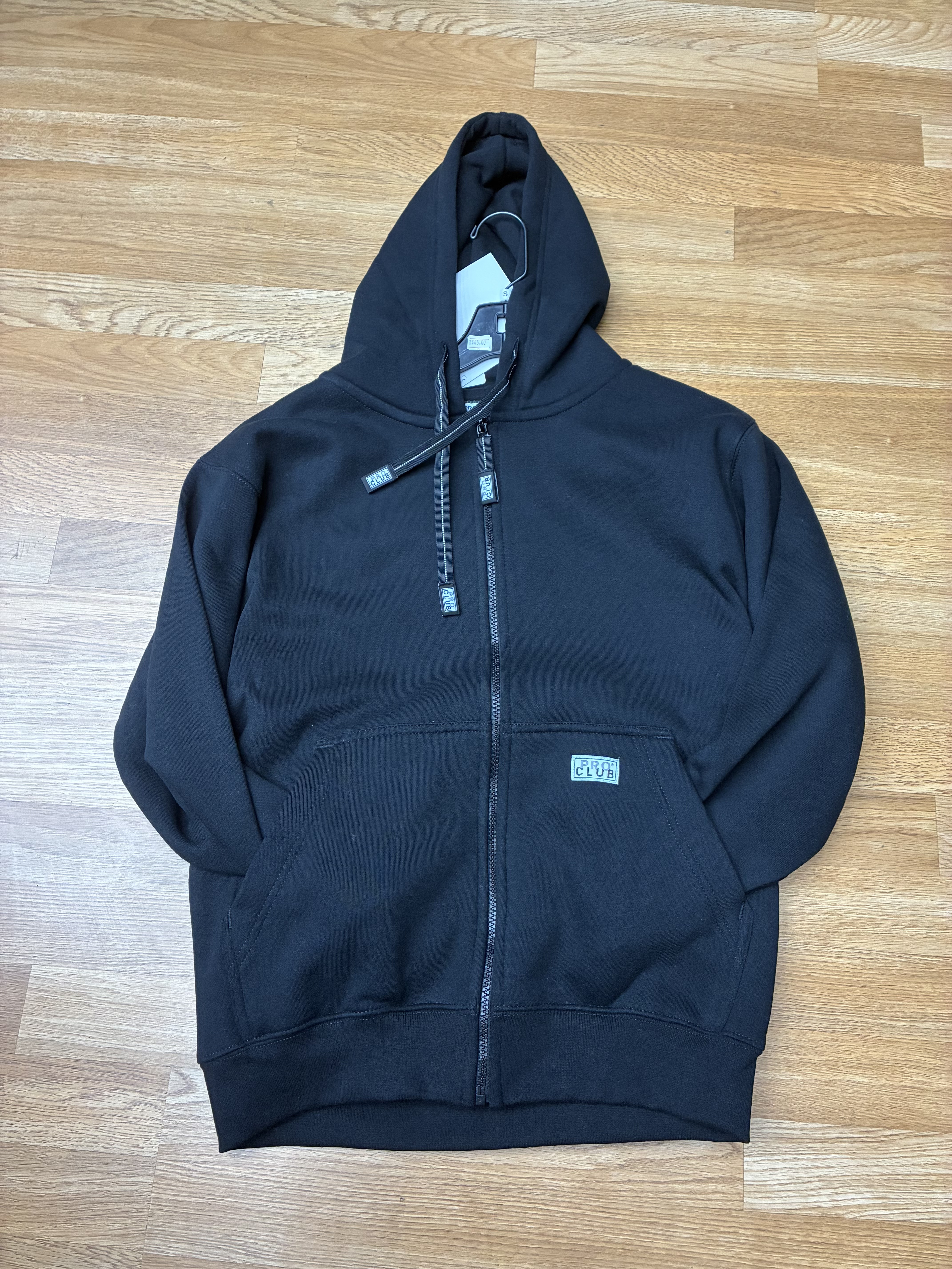 Pro Club Zip Up Hoodie Black