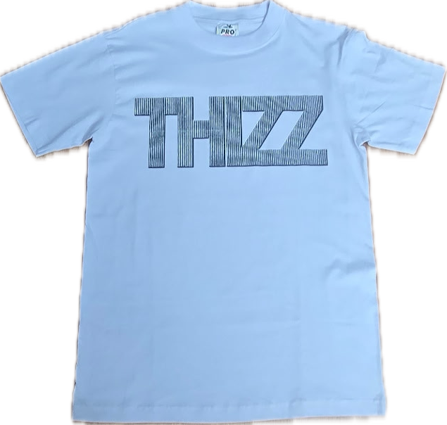 Thizz Baby Blue Logo Tee
