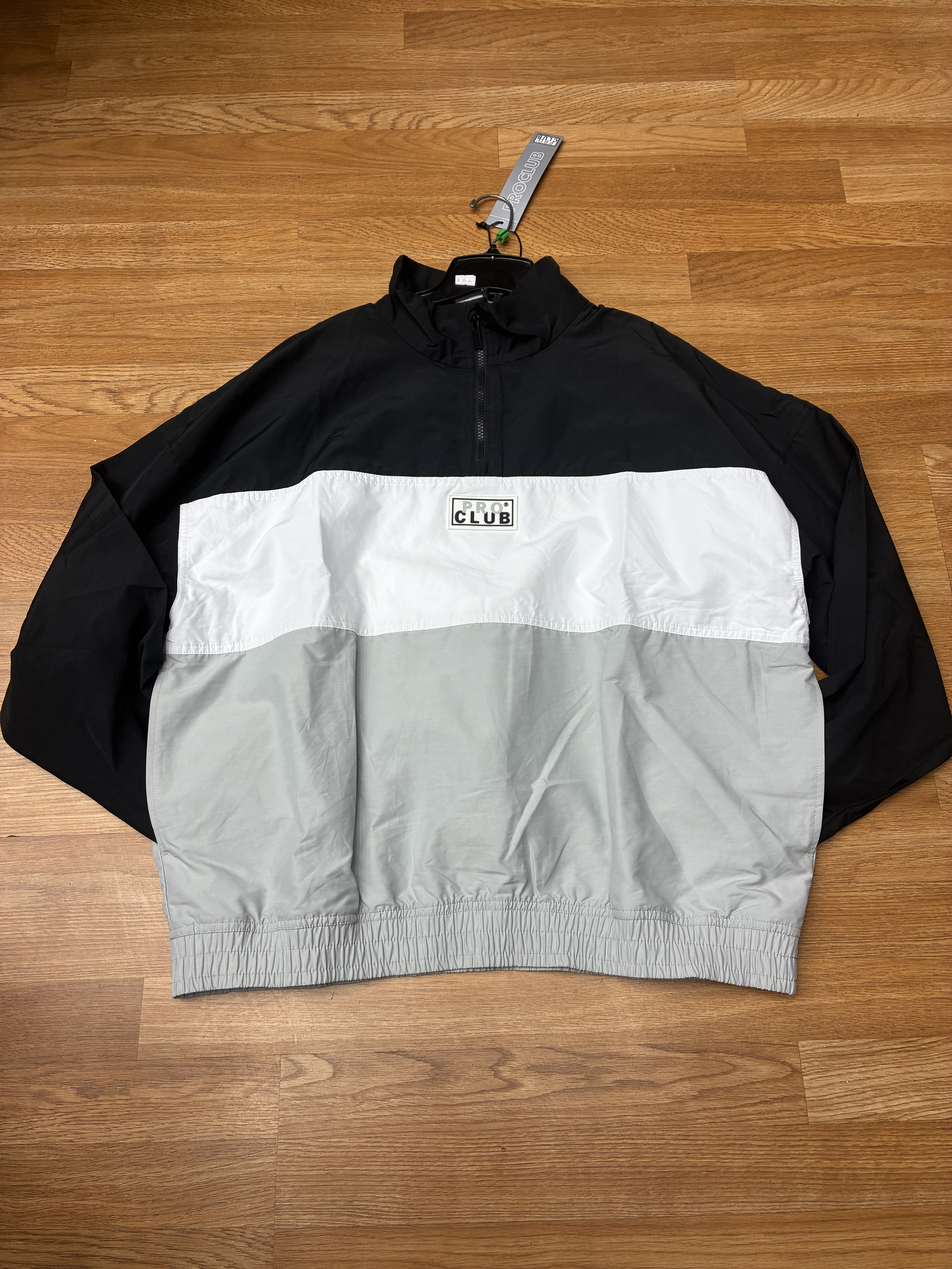 Pro Club Wind Breaker Black White Grey