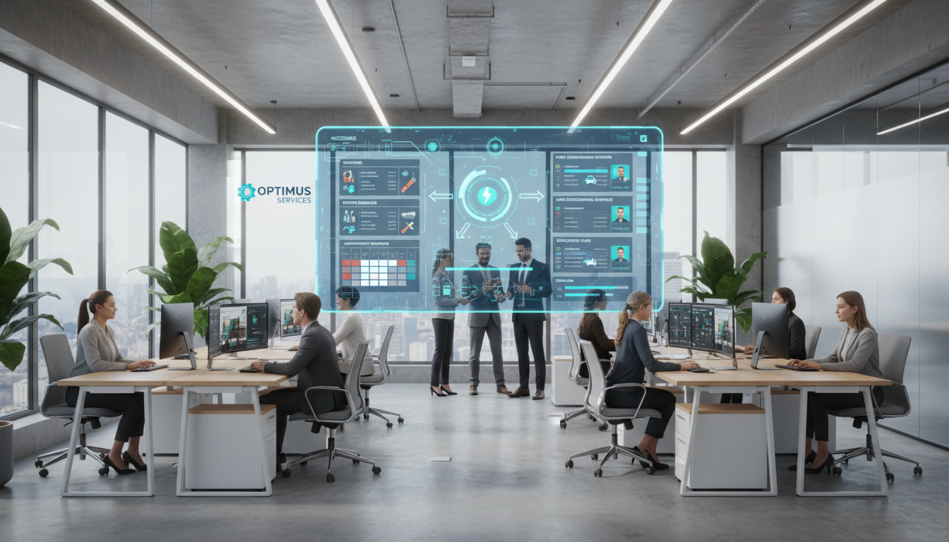 Service business automation dashboard