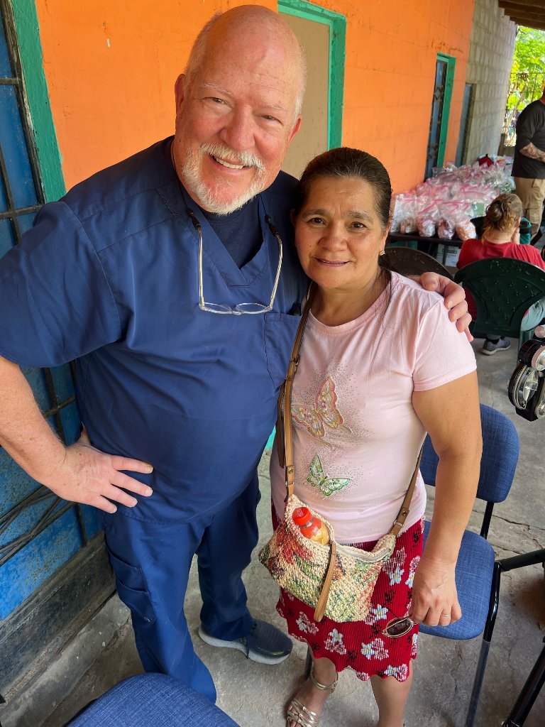 Doctor with community member