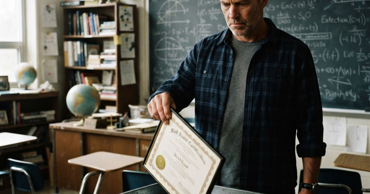 Un docente planta al Ministerio: renuncia al premio de Mejor Profesor por criterios ideológicos