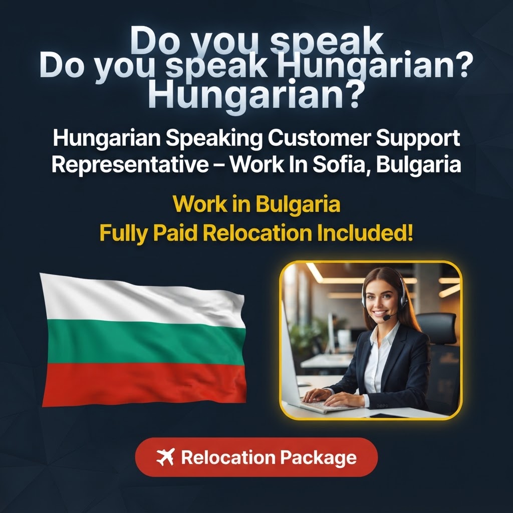 Hungarian Speaking Customer Support Representative – Work In Sofia, Bulgaria job in Bulgaria - Mercier Consultancy