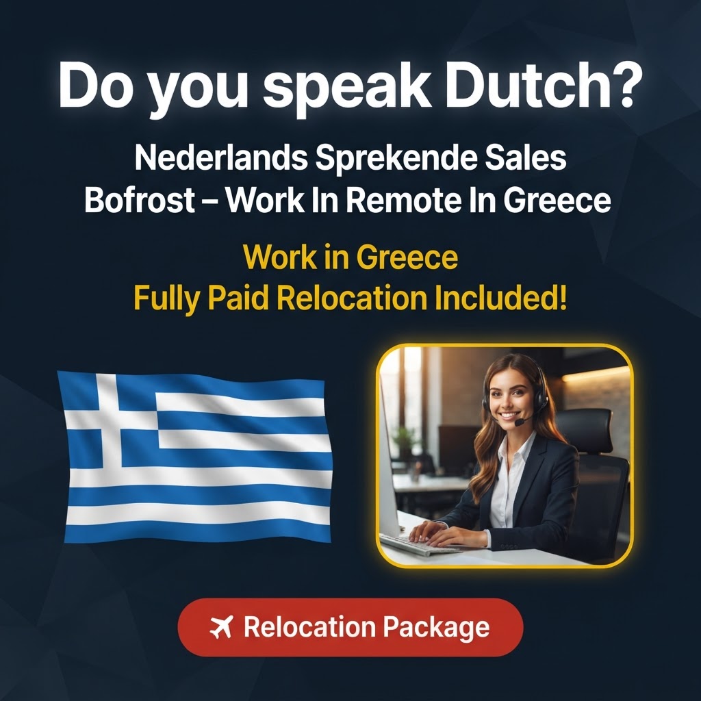 Nederlands Sprekende Sales Representative Bofrost – Work Remote In Greece job in Greece - Mercier Consultancy