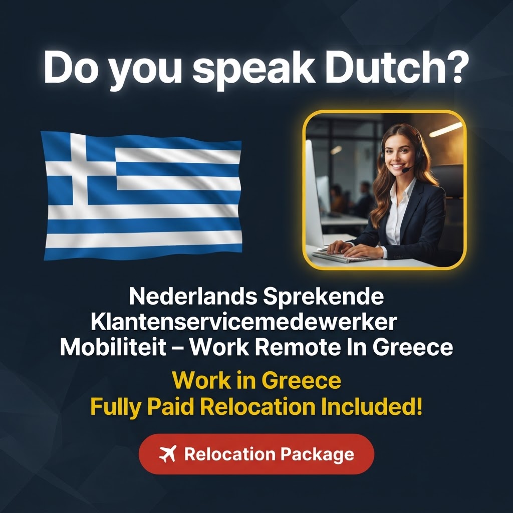 Nederlands Sprekende Klantenservicemedewerker Mobiliteit – Work Remote In Greece job in Greece - Mercier Consultancy