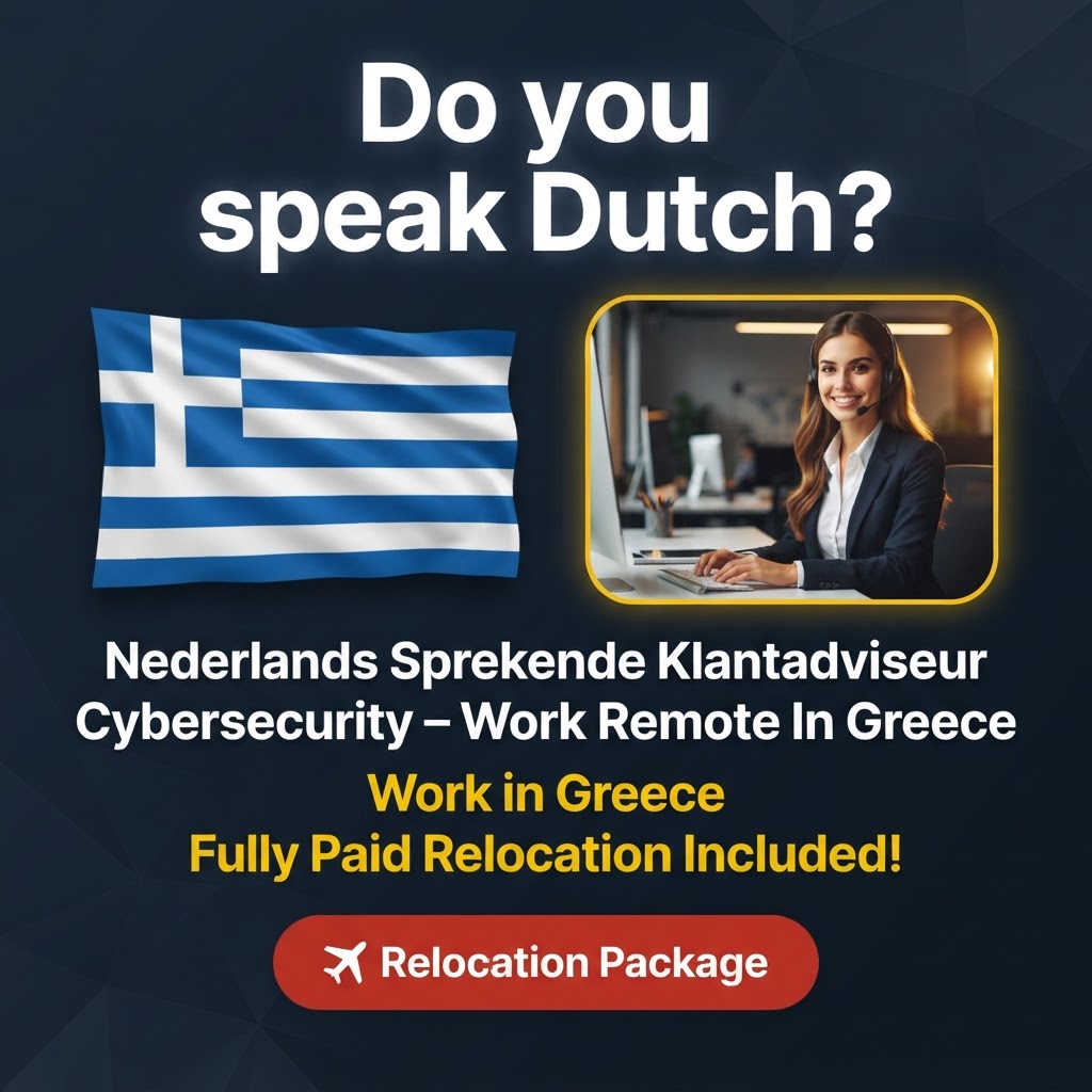 Nederlands Sprekende Klantadviseur Cybersecurity – Work Remote In Greece job in Greece - Mercier Consultancy
