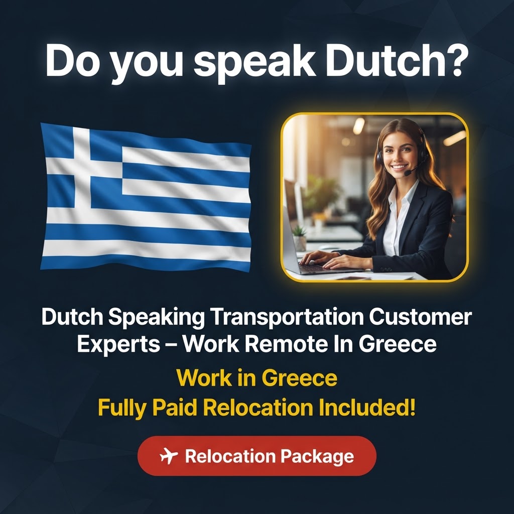 Dutch Speaking Transportation Customer Experts – Work Remote In Greece job in Greece - Mercier Consultancy