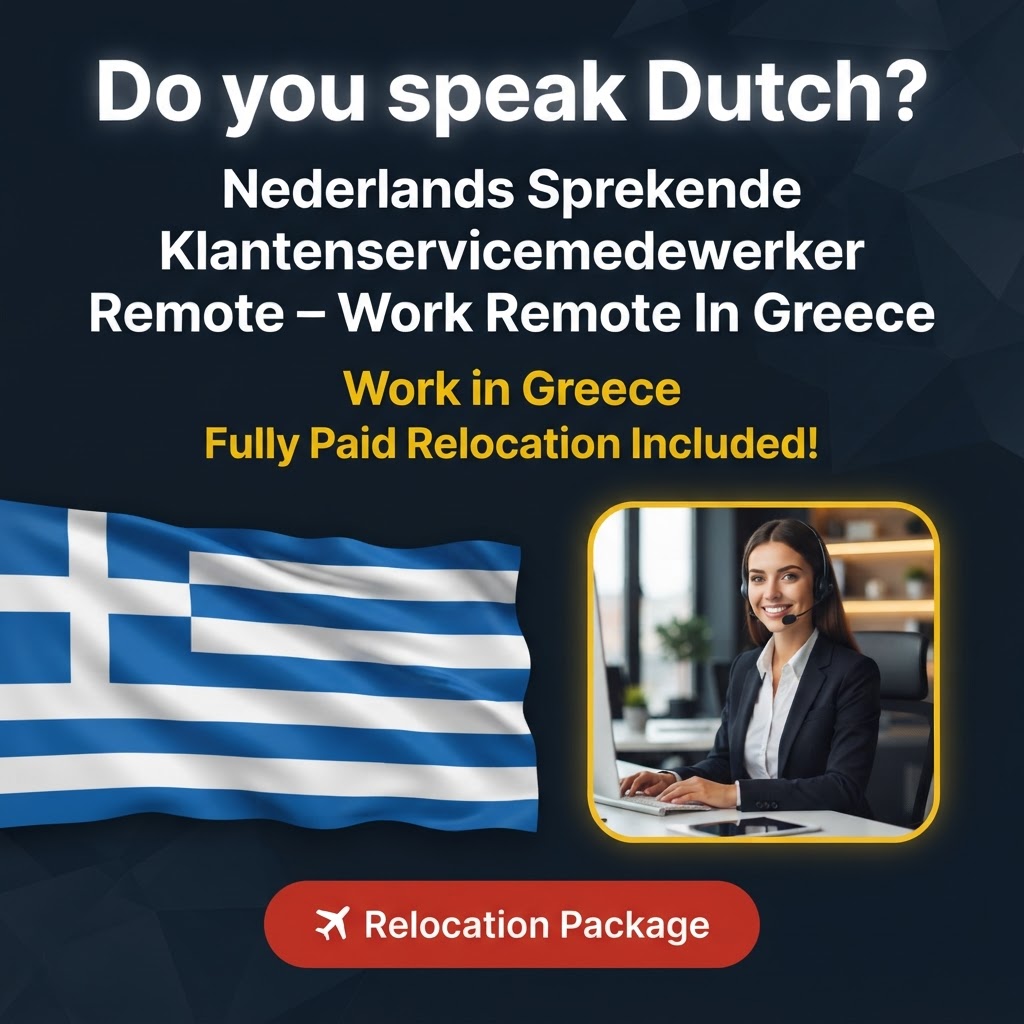 Nederlands Sprekende Klantenservicemedewerker Remote – Work Remote In Greece job in Greece - Mercier Consultancy
