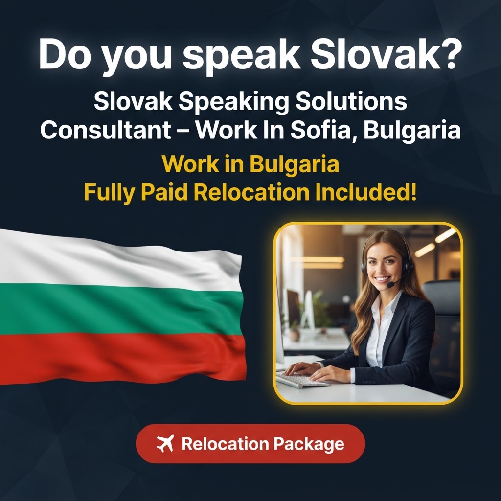 Slovak Speaking Solutions Consultant – Work In Sofia, Bulgaria job in Bulgaria - Mercier Consultancy