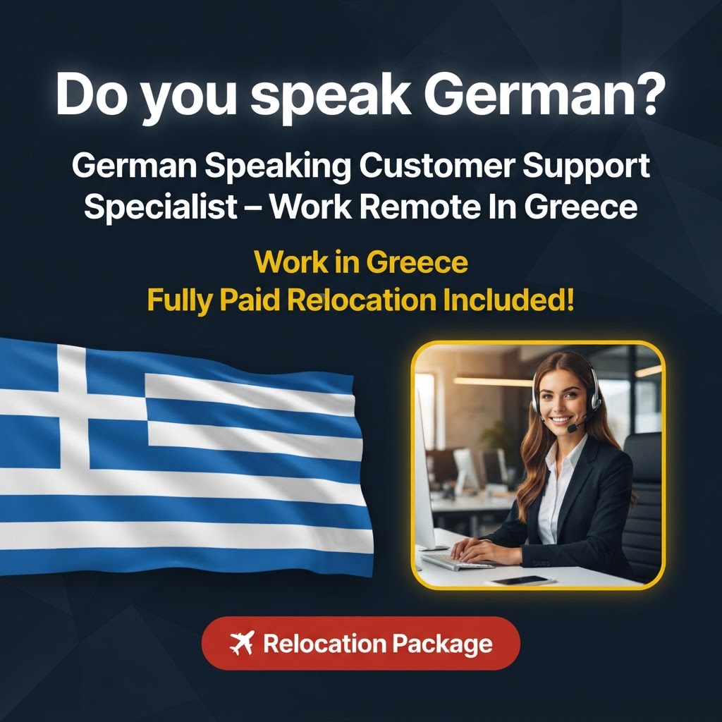 German Speaking Customer Support Specialist – Work Remote In Greece job in Greece - Mercier Consultancy