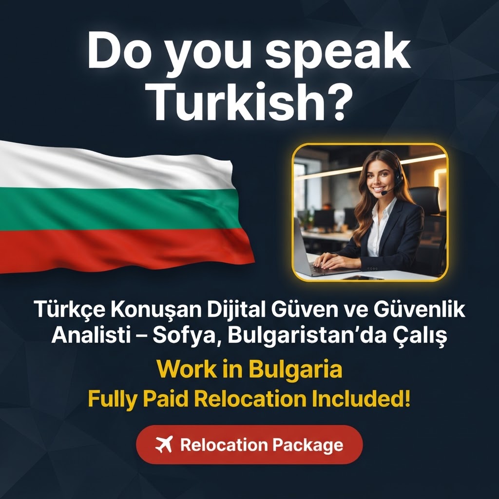 Türkçe Konuşan Dijital Güven ve Güvenlik Analisti – Sofya, Bulgaristan'da Çalış job in Bulgaria - Mercier Consultancy