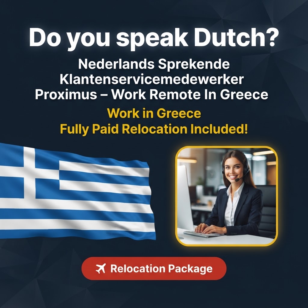 Nederlands Sprekende Klantenservicemedewerker Proximus – Work Remote In Greece job in Greece - Mercier Consultancy