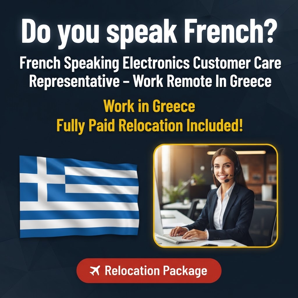 French Speaking Electronics Customer Care Representative – Work Remote In Greece job in Greece - Mercier Consultancy