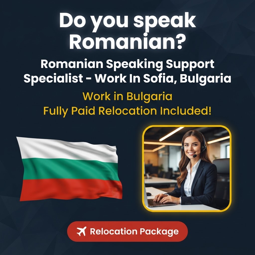 Romanian Speaking Support Specialist – Work In Sofia, Bulgaria job in Bulgaria - Mercier Consultancy